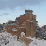 Castillo con la nieve